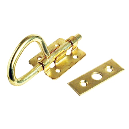 RV Designer H509 Brass Bunk Latch - 3-1/2